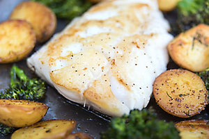 Wild Atlantic Cod Fillets (6oz) Skin off